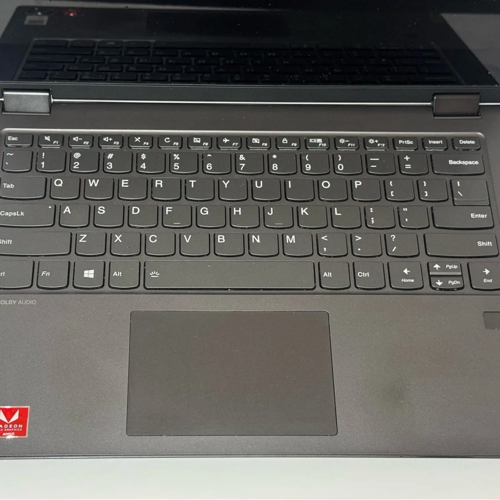 Lenovo Gray Laptop with Black Keyboard